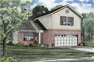 3-Bedroom, 1286 Sq Ft Country House Plan - 153-1294 - Front Exterior