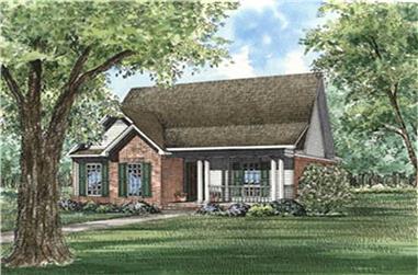 3-Bedroom, 1935 Sq Ft Country Home Plan - 153-1295 - Main Exterior