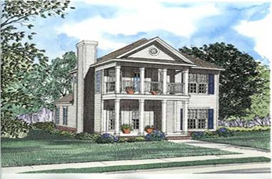 3-Bedroom, 1672 Sq Ft Country Home Plan - 153-1302 - Main Exterior