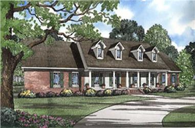 4-Bedroom, 3217 Sq Ft Country House Plan - 153-1306 - Front Exterior