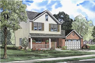 3-Bedroom, 1677 Sq Ft Country House Plan - 153-1312 - Front Exterior