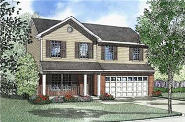 4-Bedroom, 1789 Sq Ft Country House Plan - 153-1317 - Front Exterior