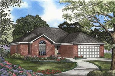 3-Bedroom, 1574 Sq Ft Contemporary House Plan - 153-1327 - Front Exterior