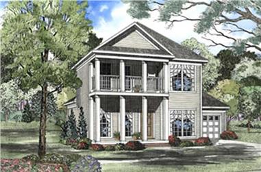 3-Bedroom, 1651 Sq Ft Southern House Plan - 153-1328 - Front Exterior