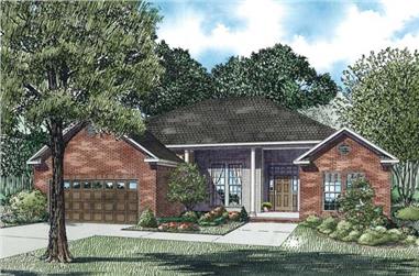 3-Bedroom, 1786 Sq Ft Contemporary House Plan - 153-1337 - Front Exterior