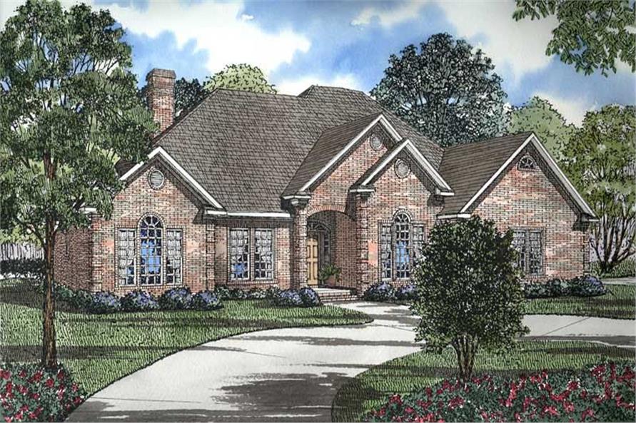 Left Side View of this 3-Bedroom, 2534 Sq Ft Plan - 153-1355