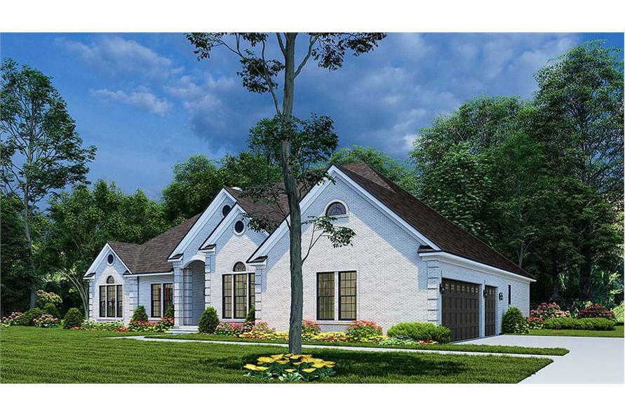 153-1355: Home Plan 3D Image-Right View
