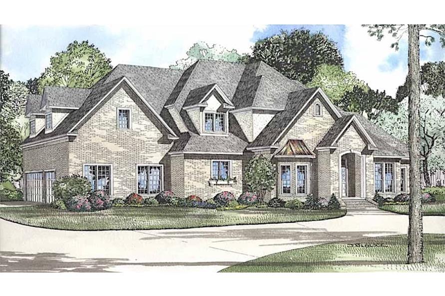 Luxury home (ThePlanCollection: Plan #153-1365)