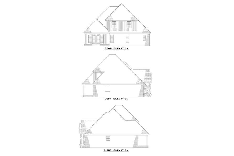 EXTERIOR ELEVATIONS of this 4-Bedroom,2290 Sq Ft Plan -2290