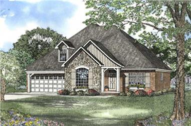 4-Bedroom, 2290 Sq Ft Country Home Plan - 153-1376 - Main Exterior
