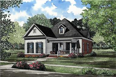 3-Bedroom, 1934 Sq Ft Southern Home Plan - 153-1395 - Main Exterior