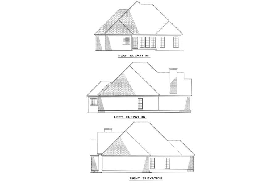 Other Elevations of this 3-Bedroom,1654 Sq Ft Plan -1654