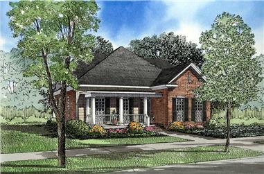 4-Bedroom, 2252 Sq Ft Southern Home Plan - 153-1405 - Main Exterior