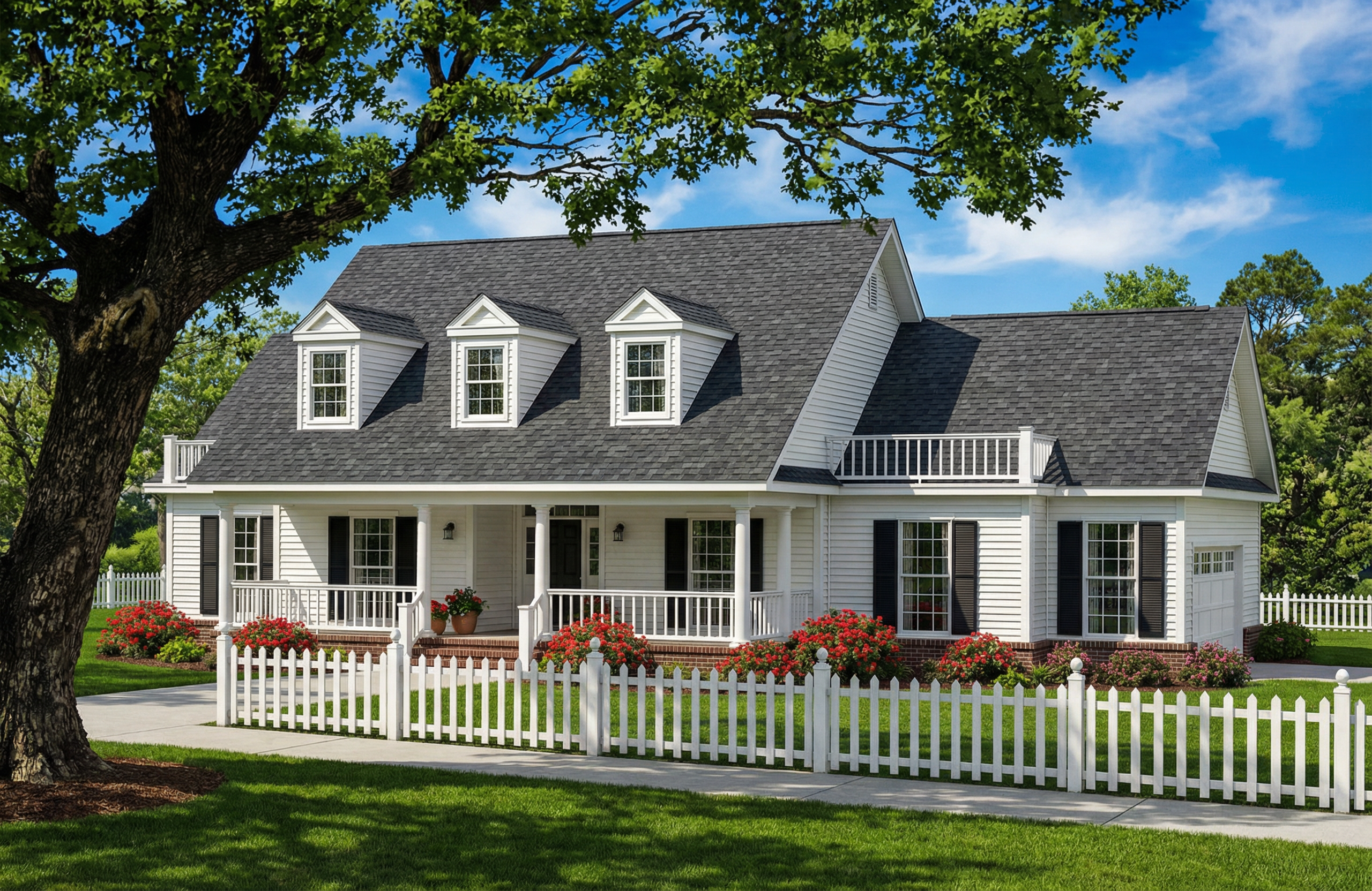 Country home (ThePlanCollection: Plan #153-1411)