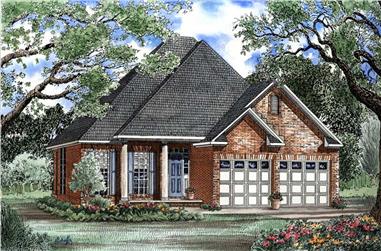 3-Bedroom, 1504 Sq Ft Country Home Plan - 153-1413 - Main Exterior