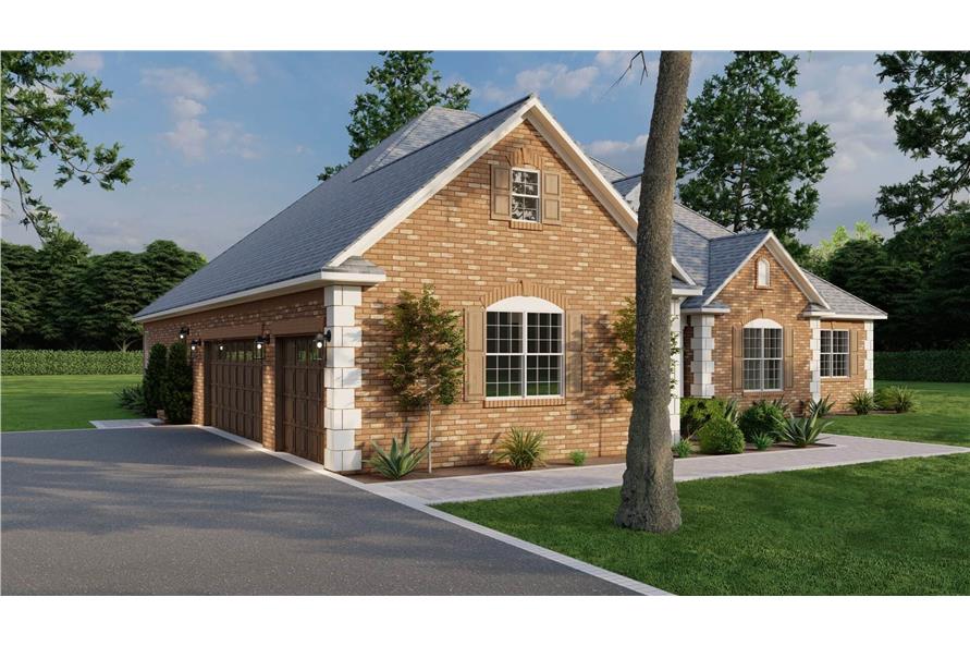 Left Side View of this 4-Bedroom,2405 Sq Ft Plan -153-1417