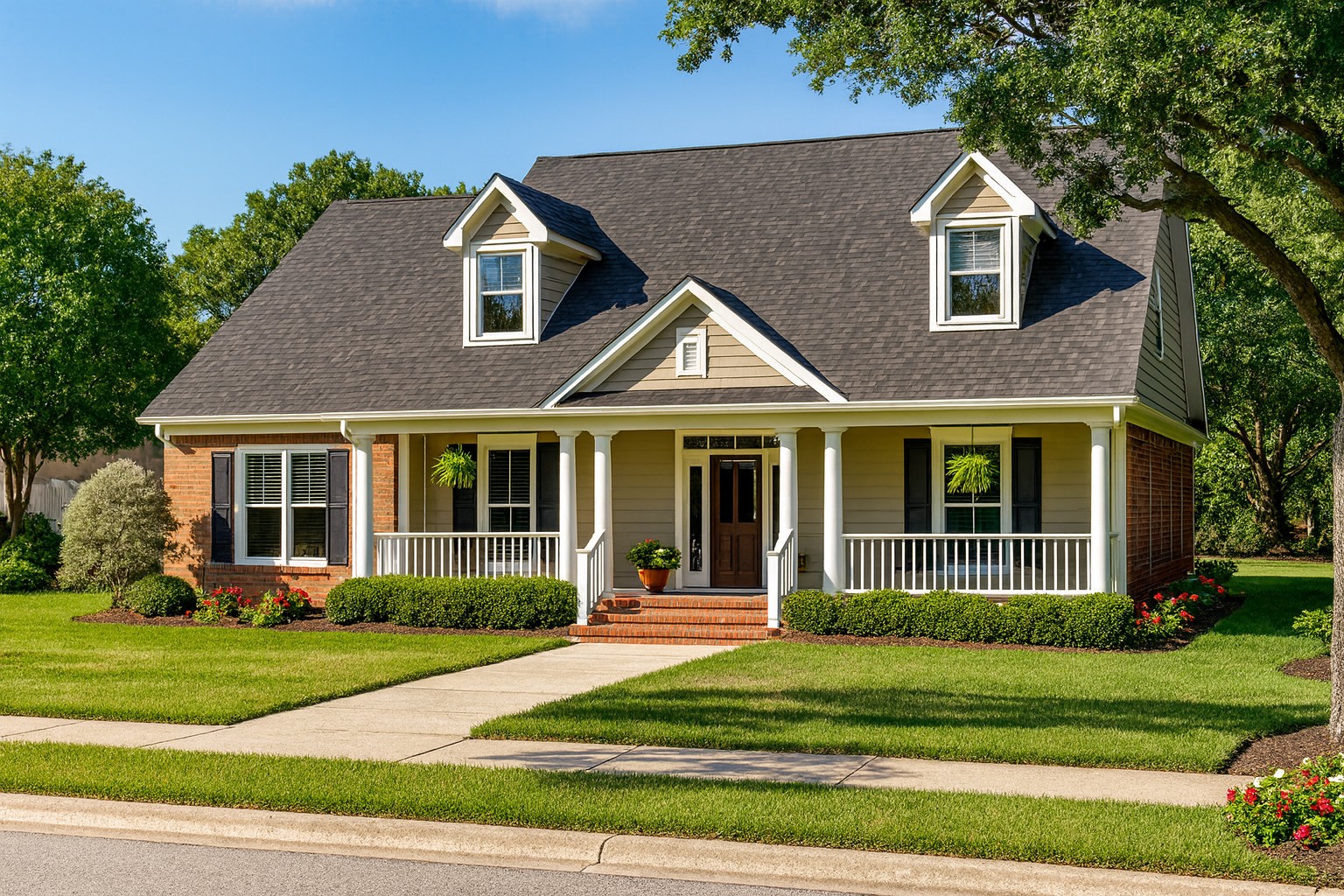 Front elevation of Country home (ThePlanCollection: House Plan #153-1420)