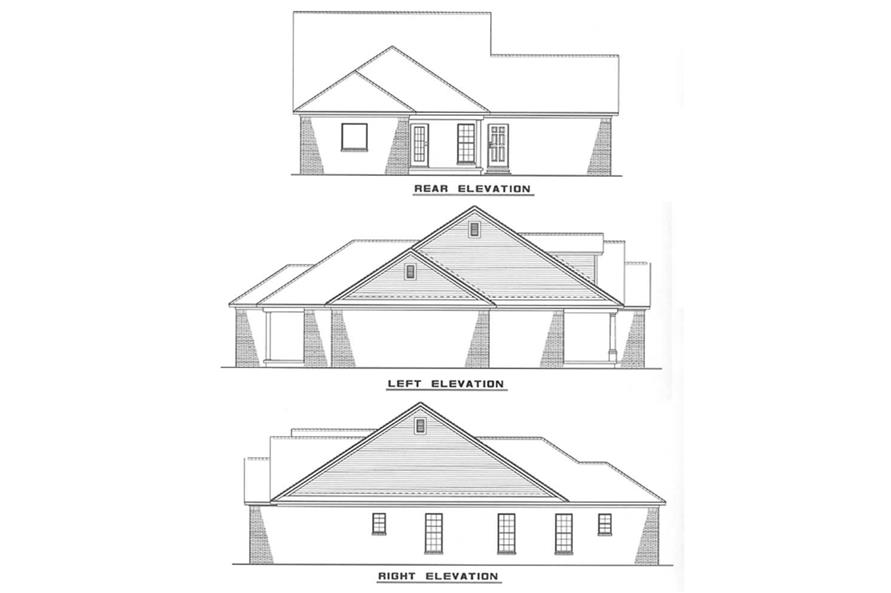 Other Elevations of this 3-Bedroom,1452 Sq Ft Plan -1452