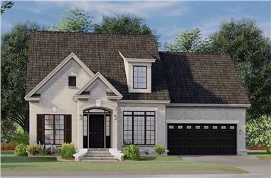 3-Bedroom, 1684 Sq Ft Colonial Home - Plan #153-1426 - Main Exterior