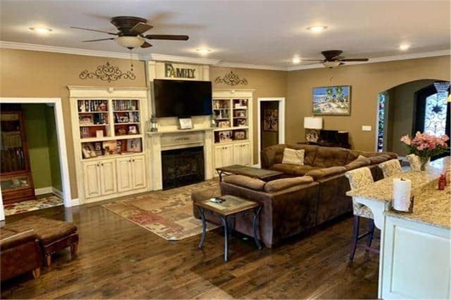 Family Room of this 4-Bedroom,3052 Sq Ft Plan -153-1428