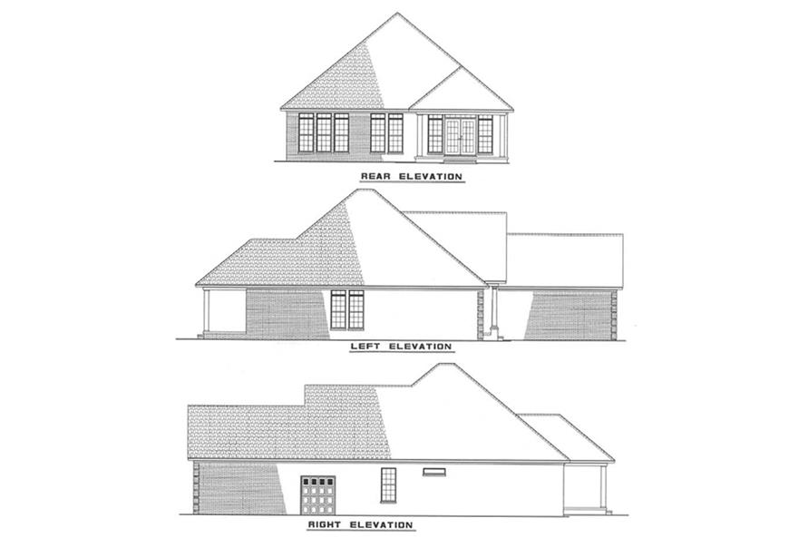 Other Elevations of this 3-Bedroom,1487 Sq Ft Plan -1487