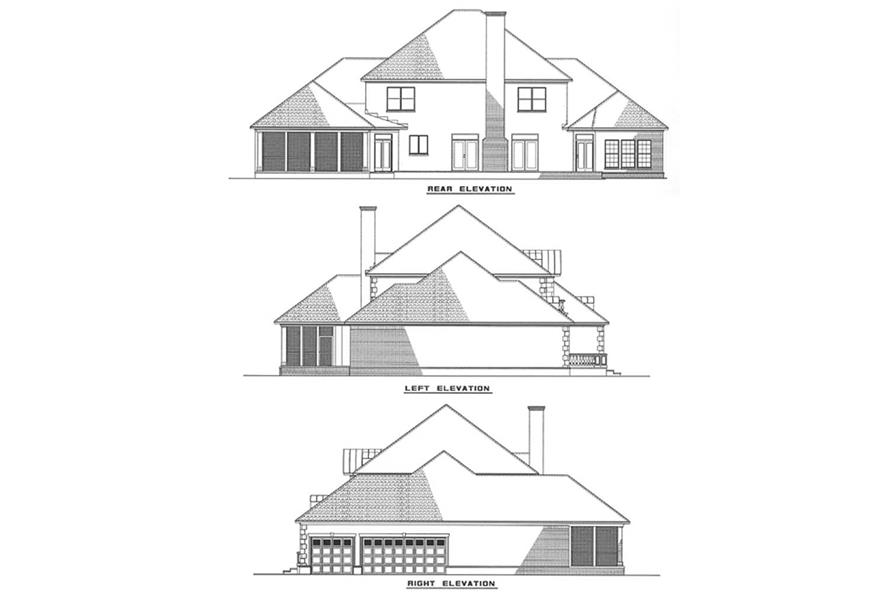Other Elevations of this 4-Bedroom,4472 Sq Ft Plan -4472