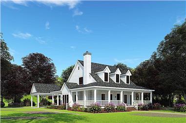 4-Bedroom, 2039 Sq Ft Southern Country Home - Plan #153-1454 - Main Exterior