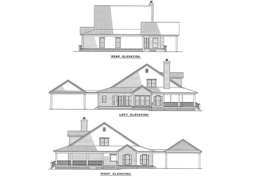 Other Elevations of this 4-Bedroom,2039 Sq Ft Plan -2039