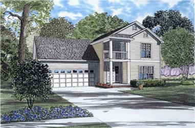 3-Bedroom, 1283 Sq Ft Southern Home Plan - 153-1462 - Main Exterior