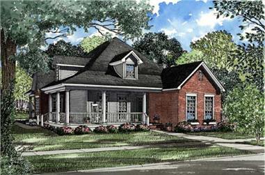 3-Bedroom, 1845 Sq Ft Southern Home Plan - 153-1465 - Main Exterior