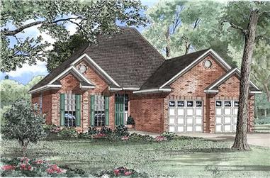 2-Bedroom, 1287 Sq Ft Country Home Plan - 153-1501 - Main Exterior
