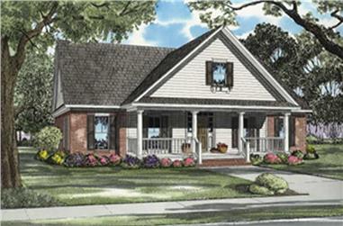 3-Bedroom, 2290 Sq Ft Country Home Plan - 153-1508 - Main Exterior