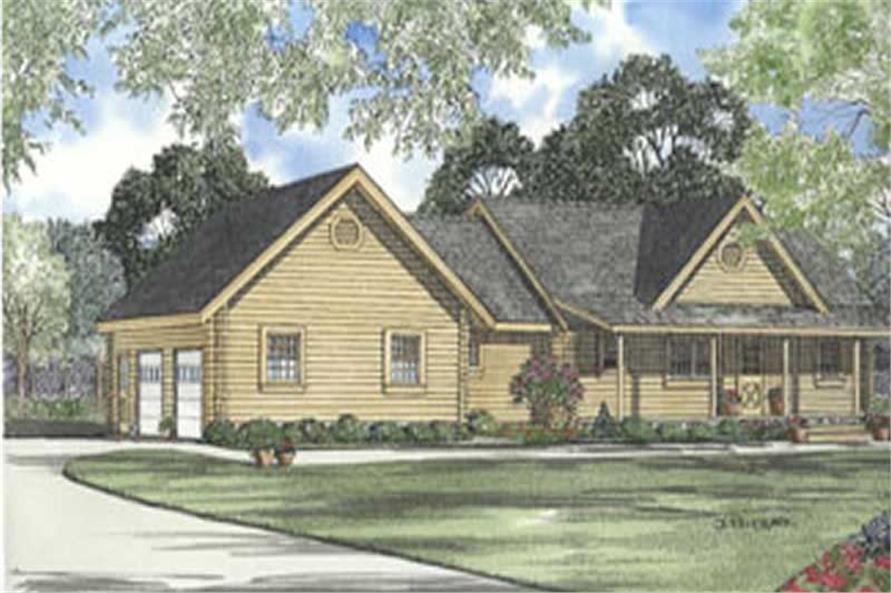 Log Home Plans  House  Plan 153 1518