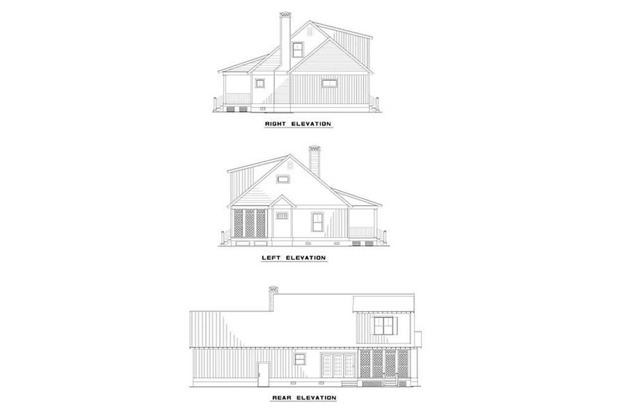 EXTERIOR ELEVATIONS of this 2-Bedroom,1903 Sq Ft Plan -1903