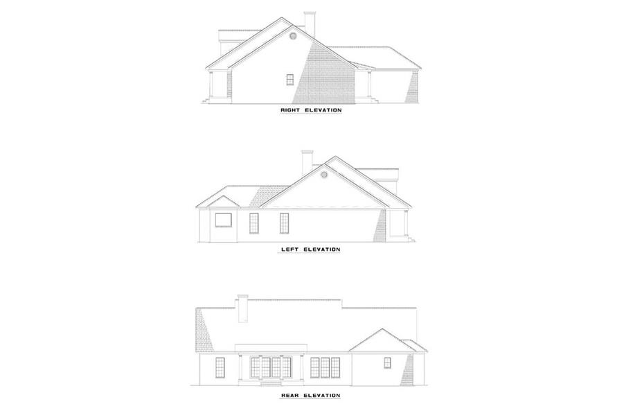 EXTERIOR ELEVATIONS of this 4-Bedroom,2250 Sq Ft Plan -2250