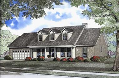 4-Bedroom, 2250 Sq Ft Southern House Plan - 153-1547 - Front Exterior