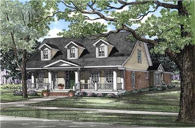 4-Bedroom, 2286 Sq Ft Southern Home Plan - 153-1556 - Main Exterior