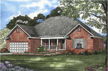 4-Bedroom, 1880 Sq Ft Country House Plan - 153-1559 - Front Exterior