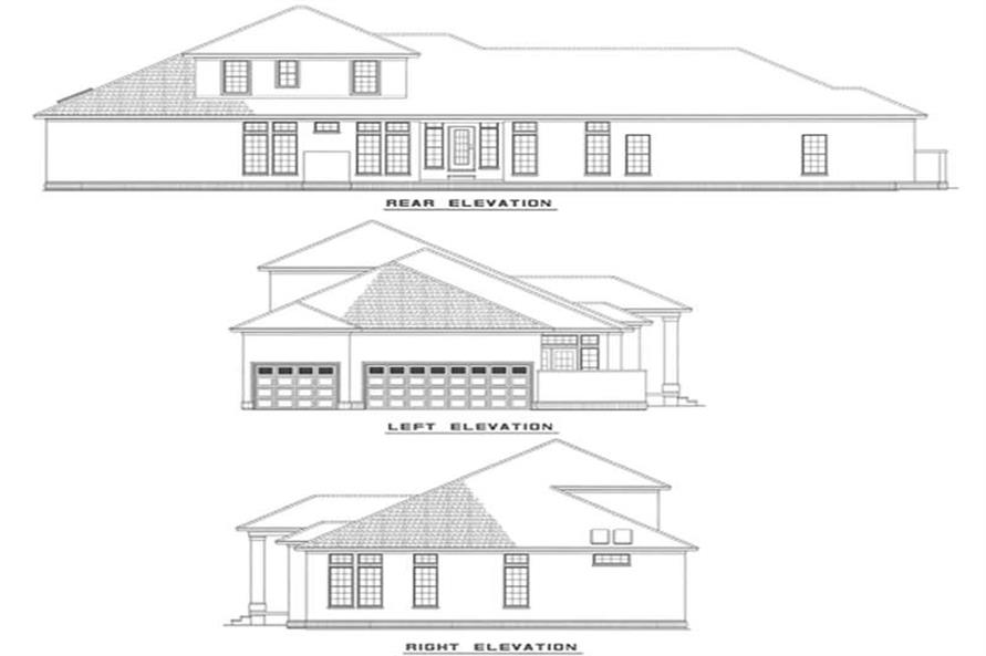 Other Elevations of this 3-Bedroom,3391 Sq Ft Plan -3391