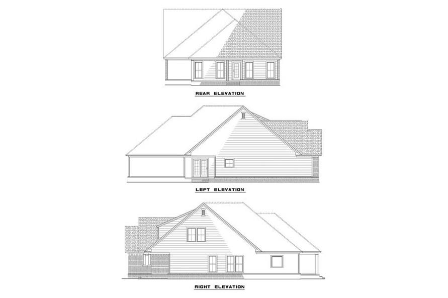 EXTERIOR ELEVATIONS of this 3-Bedroom,2288 Sq Ft Plan -2288
