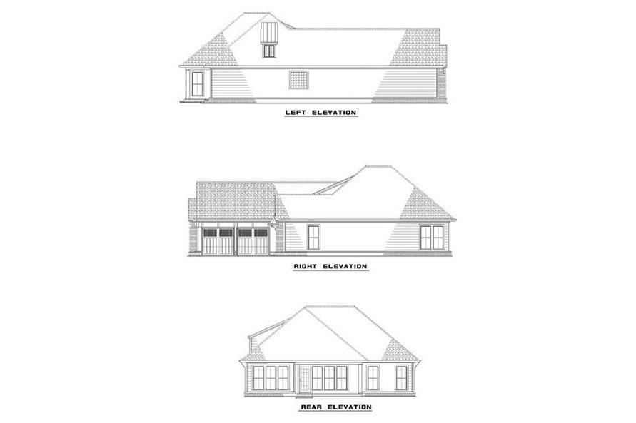 EXTERIOR ELEVATIONS of this 2-Bedroom,1474 Sq Ft Plan -1474