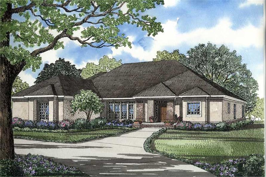 4-Bedroom, 2951 Sq Ft Contemporary Home Plan - 153-1573 - Main Exterior