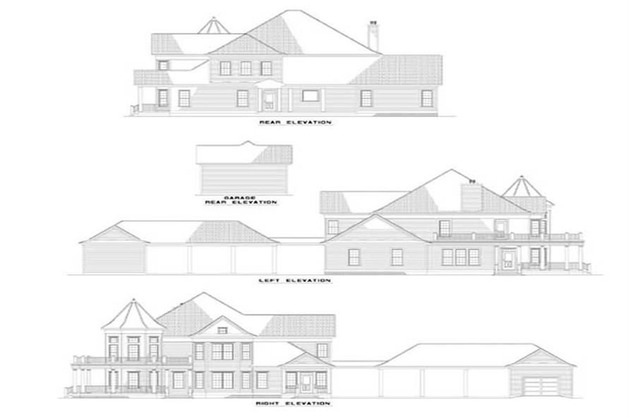 EXTERIOR ELEVATIONS of this 3-Bedroom,5293 Sq Ft Plan -5293
