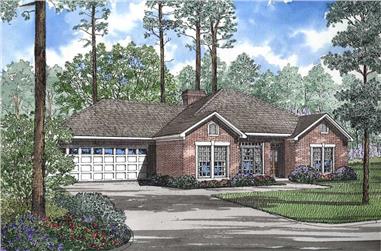 4-Bedroom, 1926 Sq Ft French Home Plan - 153-1579 - Main Exterior
