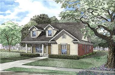 3-Bedroom, 1370 Sq Ft Contemporary House Plan - 153-1603 - Front Exterior