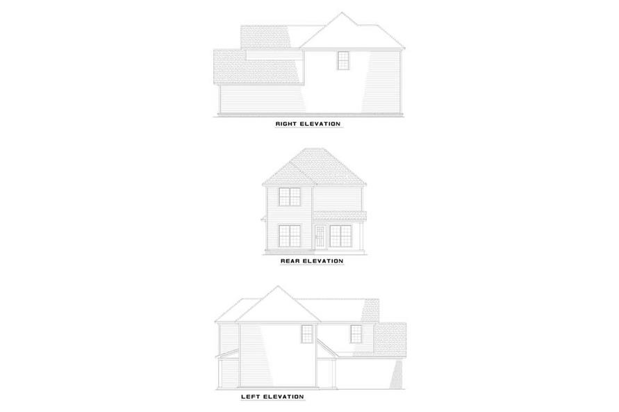 EXTERIOR ELEVATIONS of this 3-Bedroom,1478 Sq Ft Plan -1478