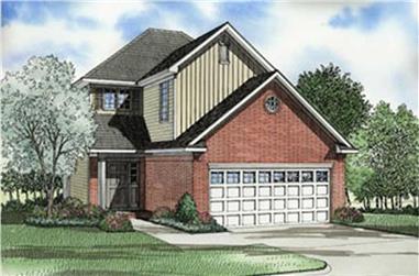 3-Bedroom, 1478 Sq Ft Country House Plan - 153-1606 - Front Exterior