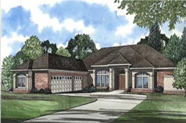 3-Bedroom, 3554 Sq Ft Contemporary Home Plan - 153-1607 - Main Exterior