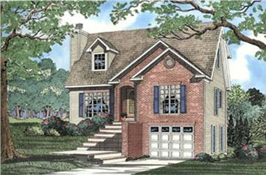 3-Bedroom, 1645 Sq Ft Contemporary Home Plan - 153-1615 - Main Exterior