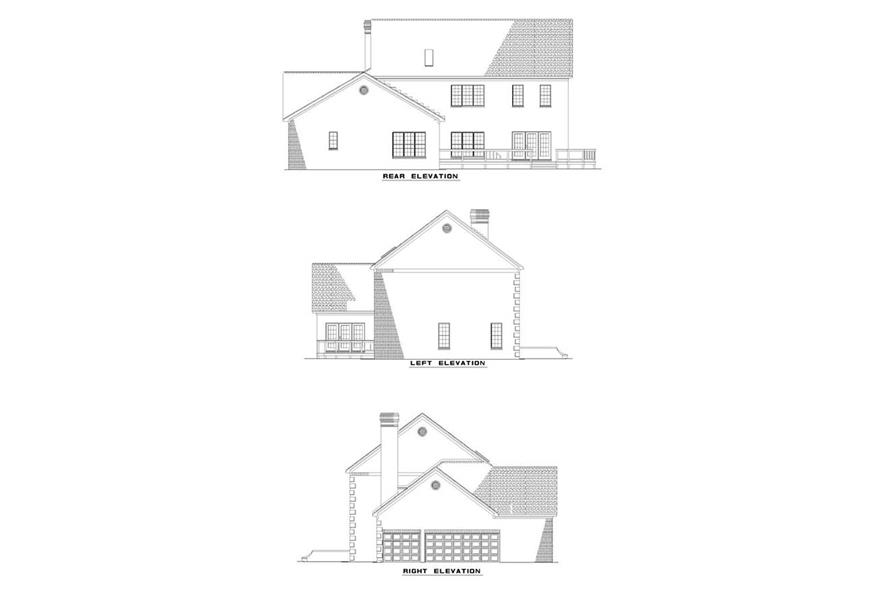 EXTERIOR ELEVATIONS of this 4-Bedroom,3661 Sq Ft Plan -3661